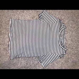 black and white striped shirt